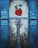 Czeslaw Gorski - fang die Rose - Ölgemälde Malarstwo